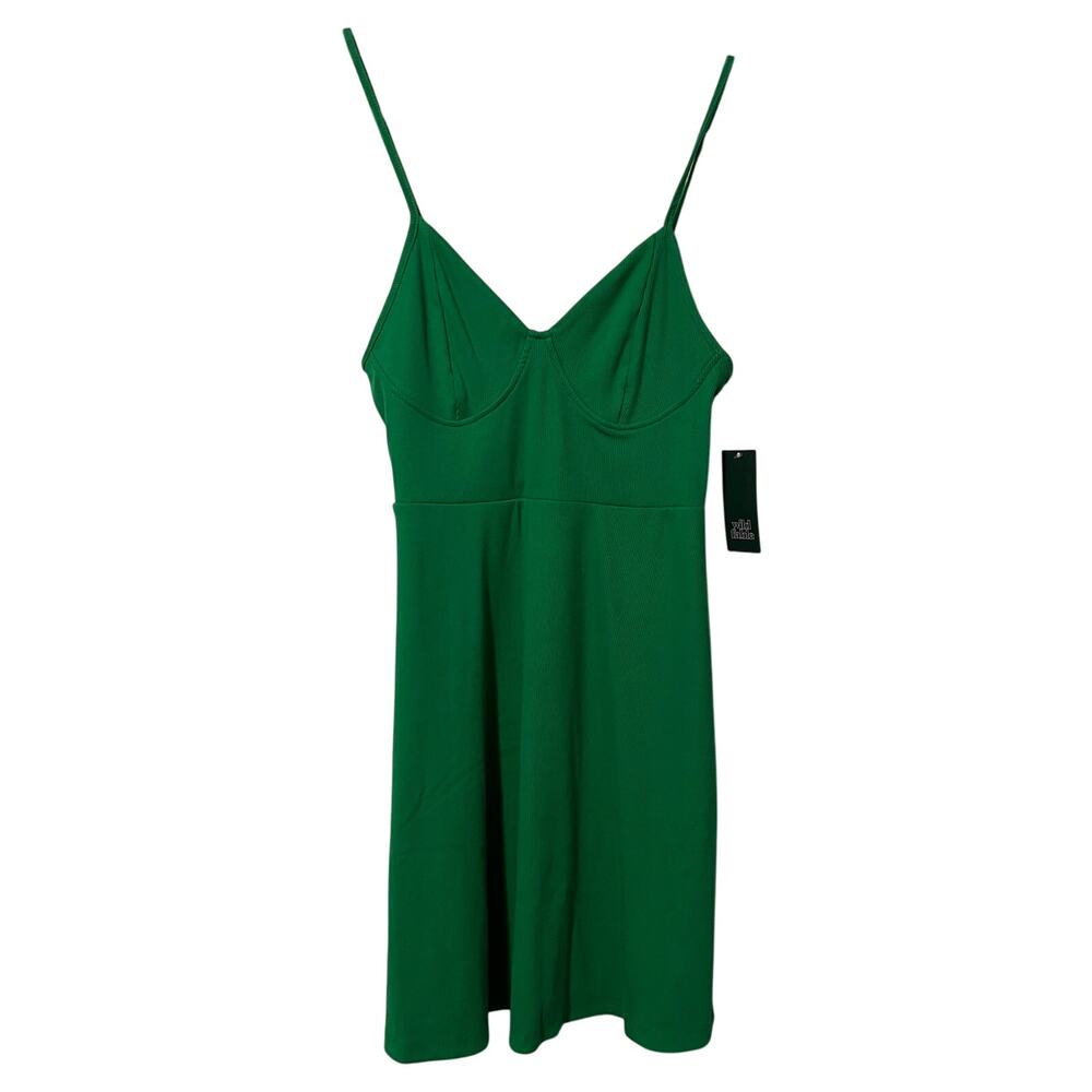 Wild Fable Women's Green Knit Dress with Adjustable Straps - Size Medium - NWT